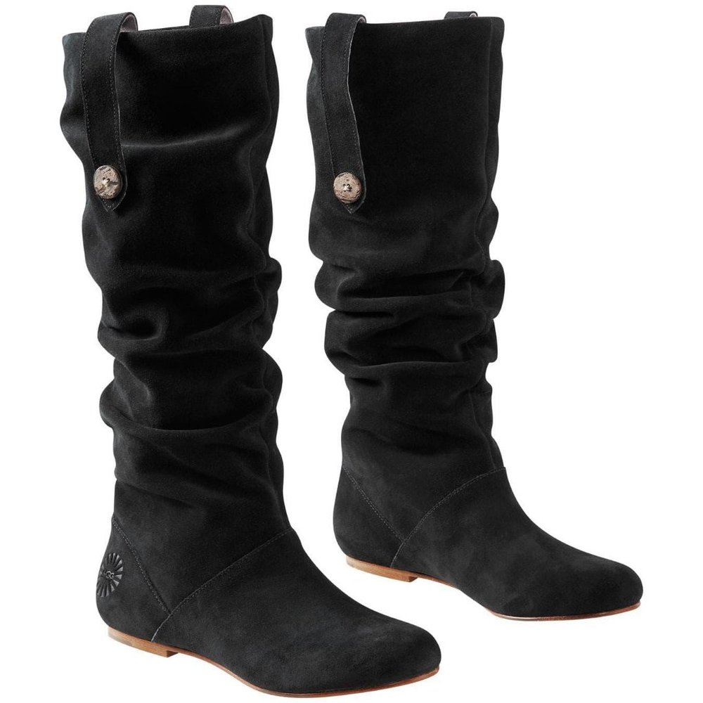 UGG Style 1948 Highkoo II Black Suede Boots 6